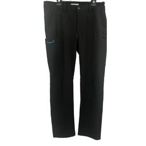 Amazon Pants Mens Large 38 32 Black Luly Yang Work Uniform Stretch Pants
